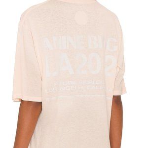 ANINE BING Wes Tee Size M Light Pink Brand New with Tags